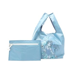 Maison Margiela, Rare, FW18 Anime PVC Shopper Tote, Light Blue, w/ Pouch, New